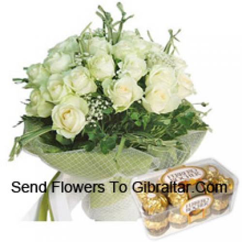 19 Rosen mit leckeren 16 Stk. Ferrero Rochers