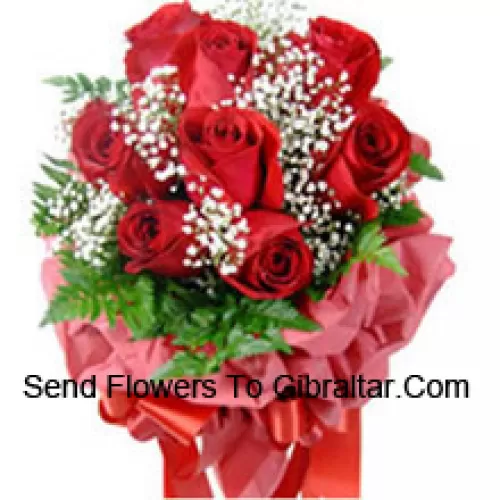 Bunch Of 11 Red Colored Roses