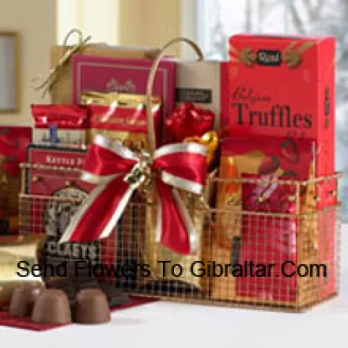 Petit panier de chocolats assortis