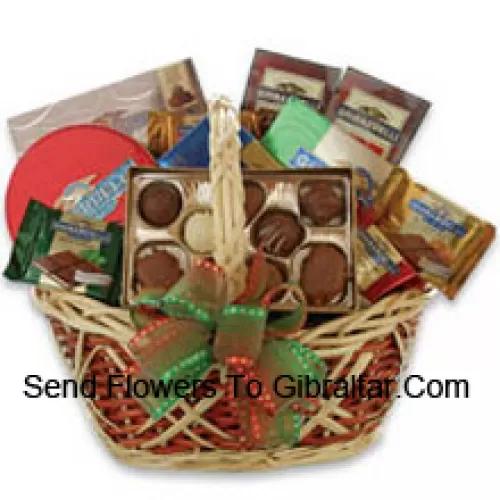 Medium Sized Basket Of Assorted Chocolates